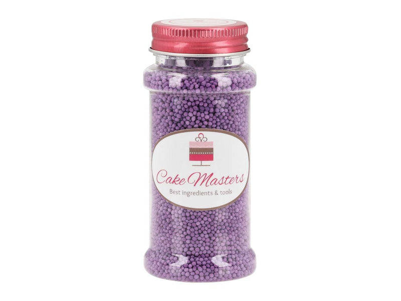 Mini Zucker Perlen violett, 90g - Tortendekoshop