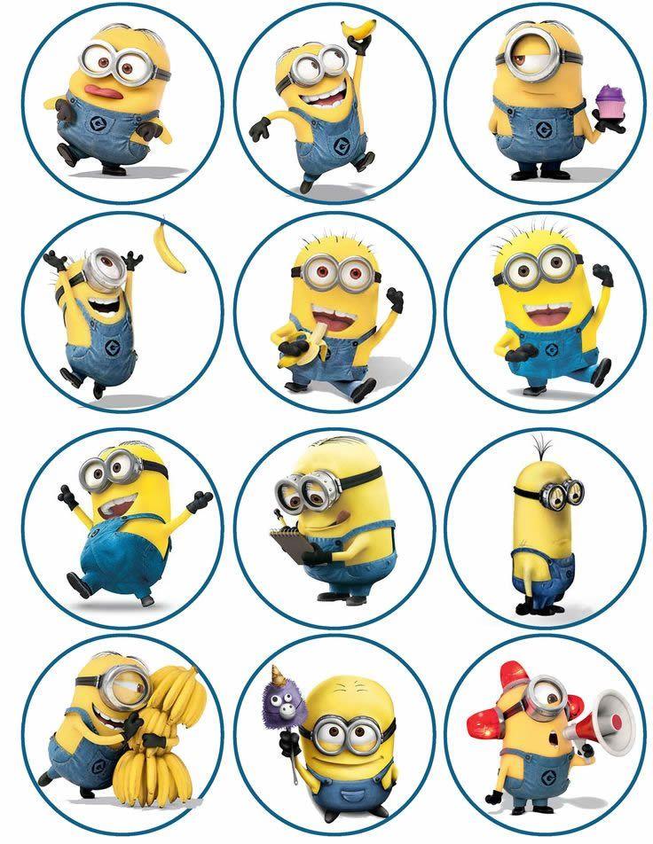 Minions Cupcake, Muffinaufleger - Tortendekoshop