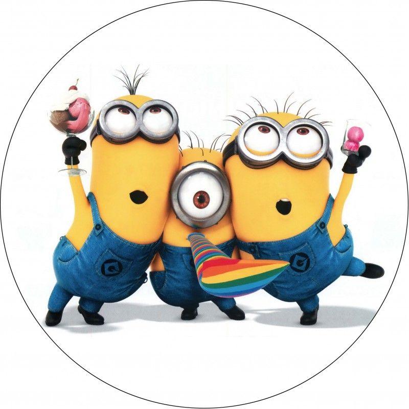 Minions Runde Tortenaufleger - Tortendekoshop