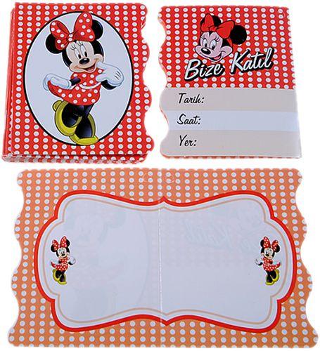 Minnie Mouse Party Einladungen - Tortendekoshop