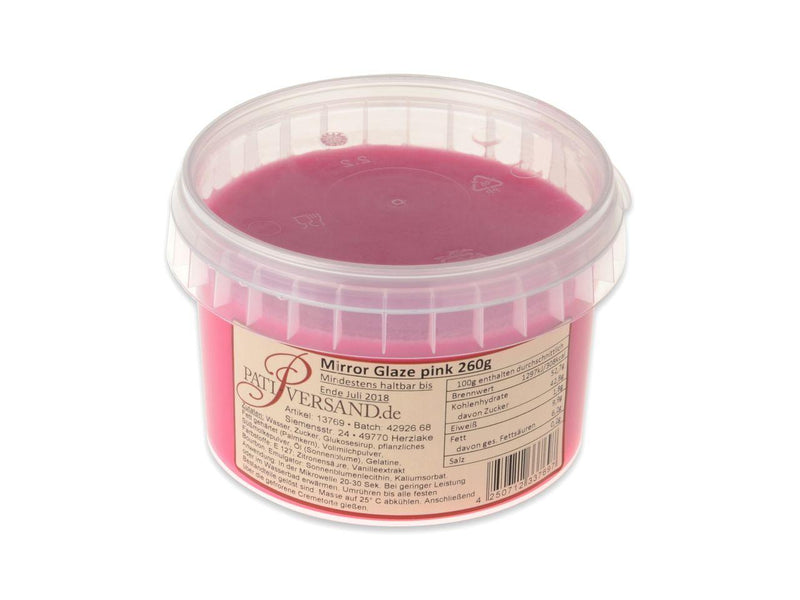 Mirror Glaze pink, 260g - Tortendekoshop