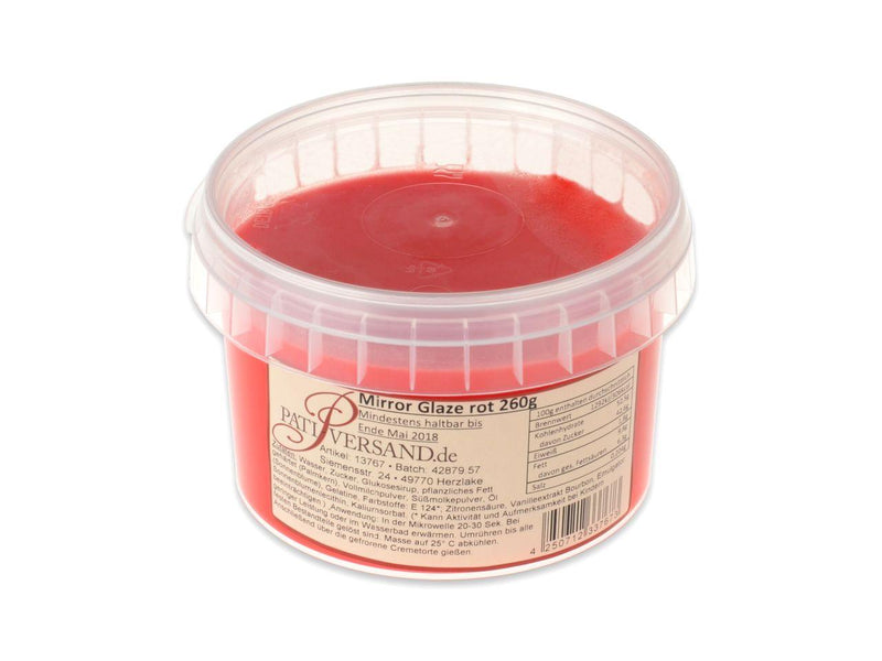 Mirror Glaze rot, 260g - Tortendekoshop