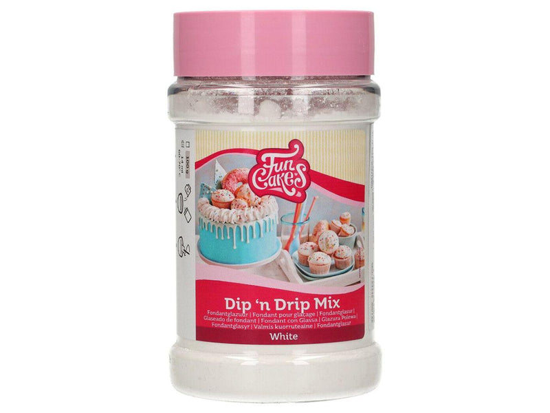 Mix für Fondantglasur, Dip 'n Drip Weiß, 150g - Tortendekoshop