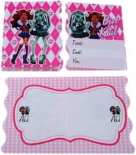 Monster High Party Einladungen - Tortendekoshop