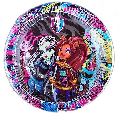 Monster High Party Pappteller - Tortendekoshop