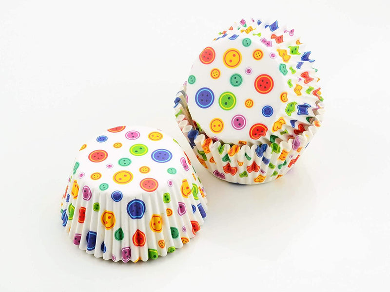 Muffinkapseln Knöpfe, 60 Stück - Tortendekoshop
