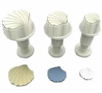 Muschel Mini Ausstecher Set - Tortendekoshop