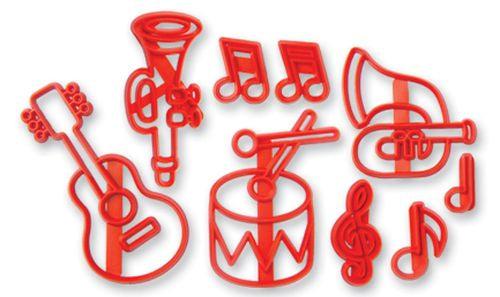 Musik Instrumente Patchwork Präge Stempel - Tortendekoshop