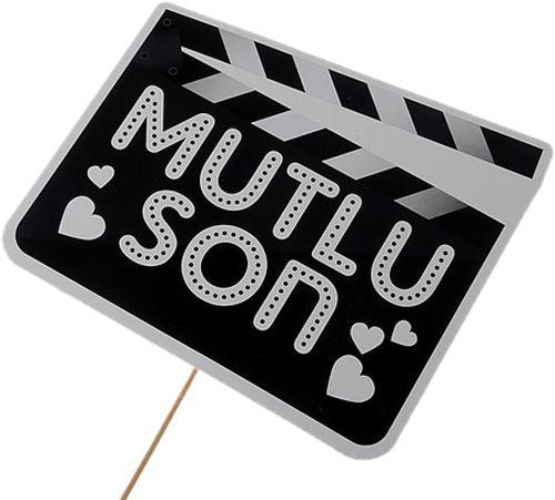 Mutlu Son Deko Sprechballon - Tortendekoshop