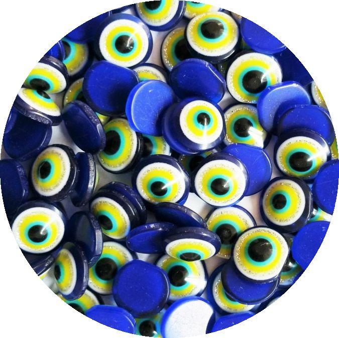 Nazar Boncugu, Schützende Auge, Perlen Blau, Gelb - Tortendekoshop