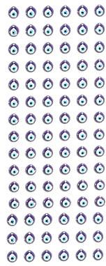 Nazar Boncugu, Schützende Auge, Sticker, 60 Stk. - Tortendekoshop