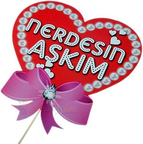Nerdesin Askim Deko Sprechballon - Tortendekoshop