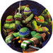 Ninja Turtles Runde Tortenaufleger - Tortendekoshop