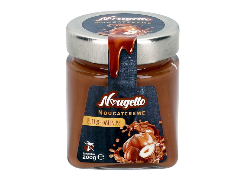 Nougetto, Nougatcreme Butter-Haselnuss, 200g - Tortendekoshop