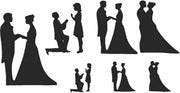 Patchwork Cutter Hochzeit Set - Tortendekoshop