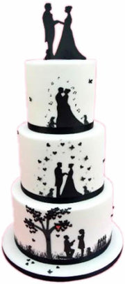 Patchwork Cutter Hochzeit Set - Tortendekoshop