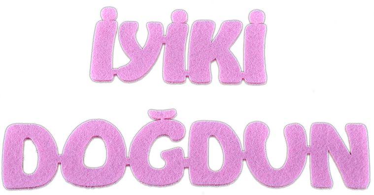Rosa Iyiki Dogdun Filz Deko - Tortendekoshop