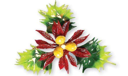 Perl gelbe Torten Deko Blumen aus Plastik - Tortendekoshop