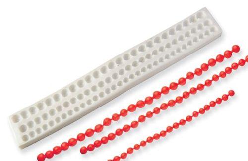 Perlenkette mit verschiedenen Silikonform - Tortendekoshop