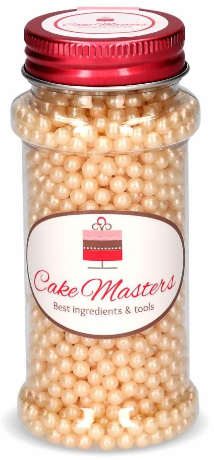 Perlmutt Perlen champagner, 100g - Tortendekoshop