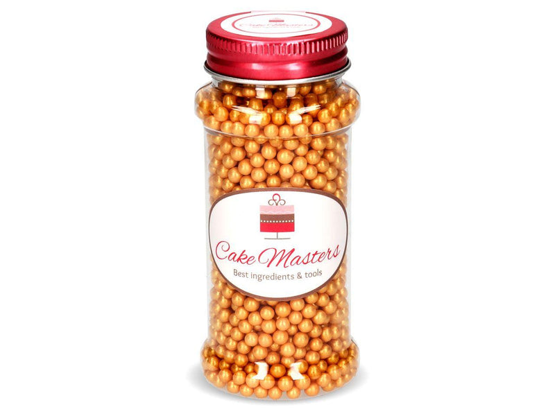Perlmutt Perlen Zucker gold gelb ,100g - Tortendekoshop