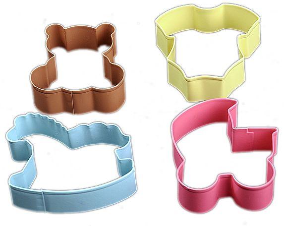 Pferd, Baby Body, Bär, Babywagen Ausstechform, Edelstahl - Tortendekoshop