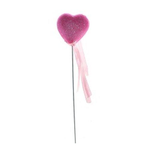 Pink Herz Deko Stäbe - Tortendekoshop