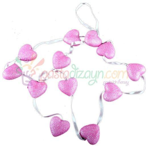 Pink Herzen Dekoration - Tortendekoshop