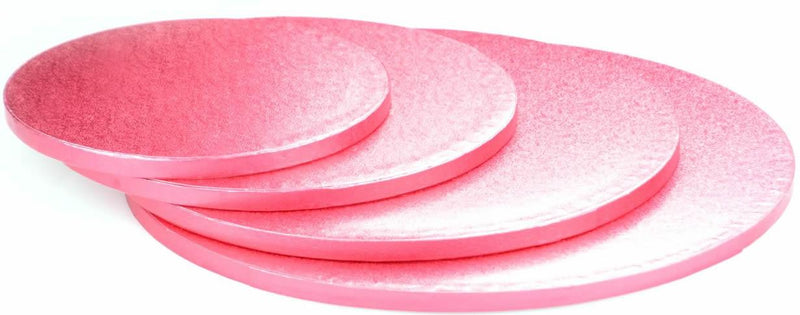 Pink Tortenunterlage Rund, 35cm - Tortendekoshop
