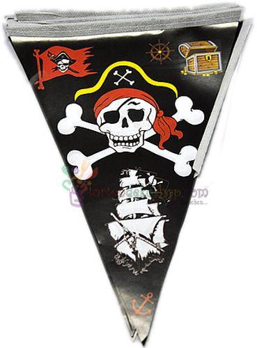 Piraten Party Wimpelkette - Tortendekoshop