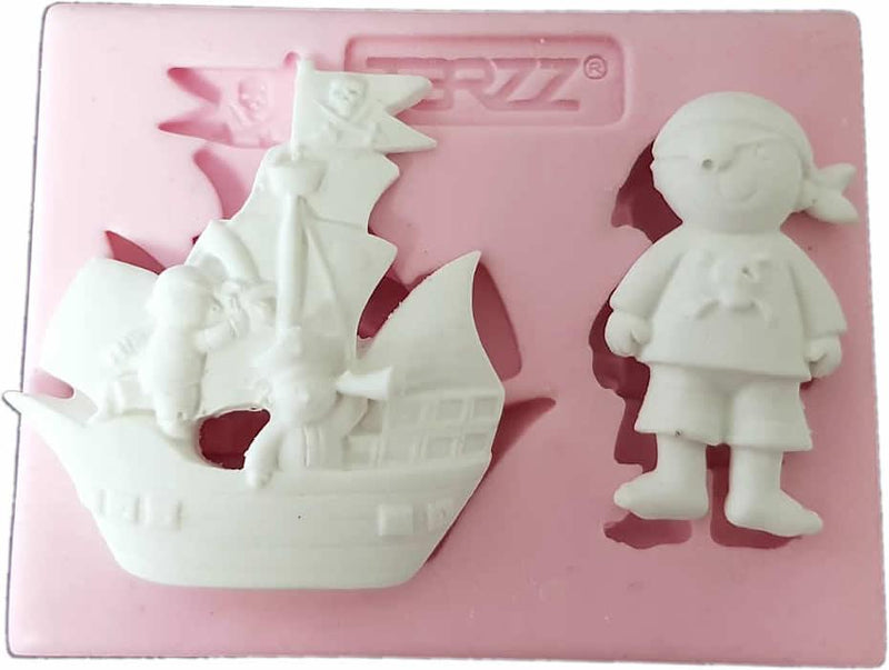Piraten Schiff, Kinder Silikonform - Tortendekoshop