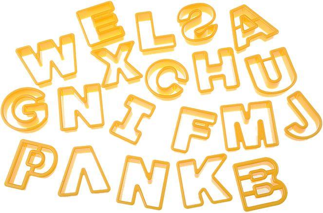 Plastik Buchstaben Set, 4cm - Tortendekoshop