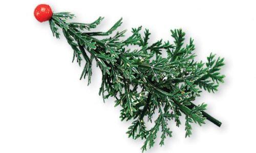 Plastik Deko Tannenbaum mit Glitzer - Tortendekoshop