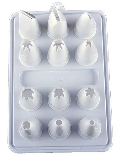 Plastik Tüllen Set, 12 Stk - Tortendekoshop