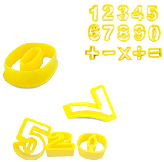 Plastik Zahlen Ausstecher Set - Tortendekoshop