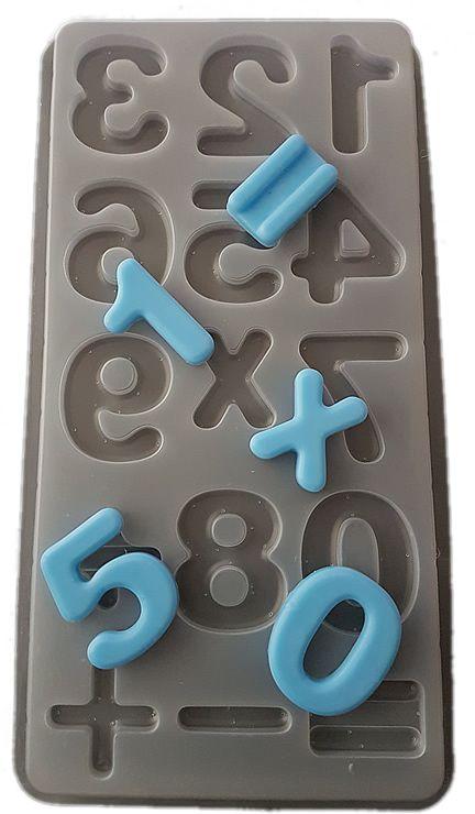 Plastik Zahlen Pralinen Schokoladen form - Tortendekoshop