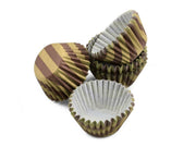 Pralinenkapseln 25mm mocco-gold, 100 Stück - Tortendekoshop