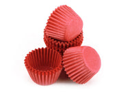 Pralinenkapseln 25mm rot, 100 Stück - Tortendekoshop
