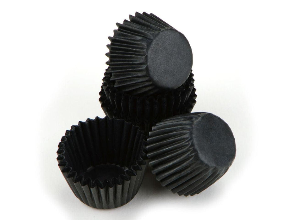 Pralinenkapseln 25mm schwarz, 100 Stück - Tortendekoshop
