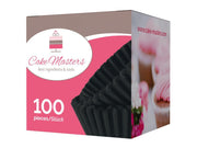 Pralinenkapseln 25mm schwarz, 100 Stück - Tortendekoshop