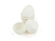 Pralinenkapseln mini 22mm weiß, 100 Stück - Tortendekoshop