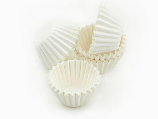 Pralinenkapseln 25mm weiß, 100 Stück - Tortendekoshop