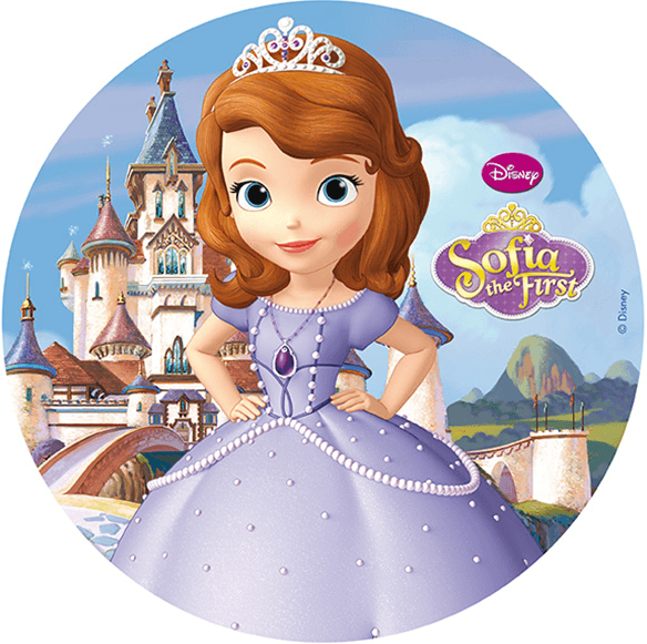 Prinzessin Sofia Runde Tortenaufleger - Tortendekoshop