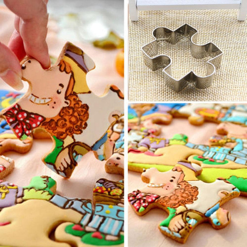 Puzzle Ausstechform, Edelstahl - Tortendekoshop
