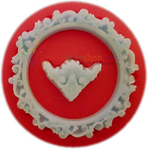Rahmen mit Herz Silikonform - Tortendekoshop