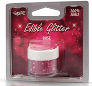 Rainbow Dust Glitzerpulver essbar rose, pink, 5g - Tortendekoshop