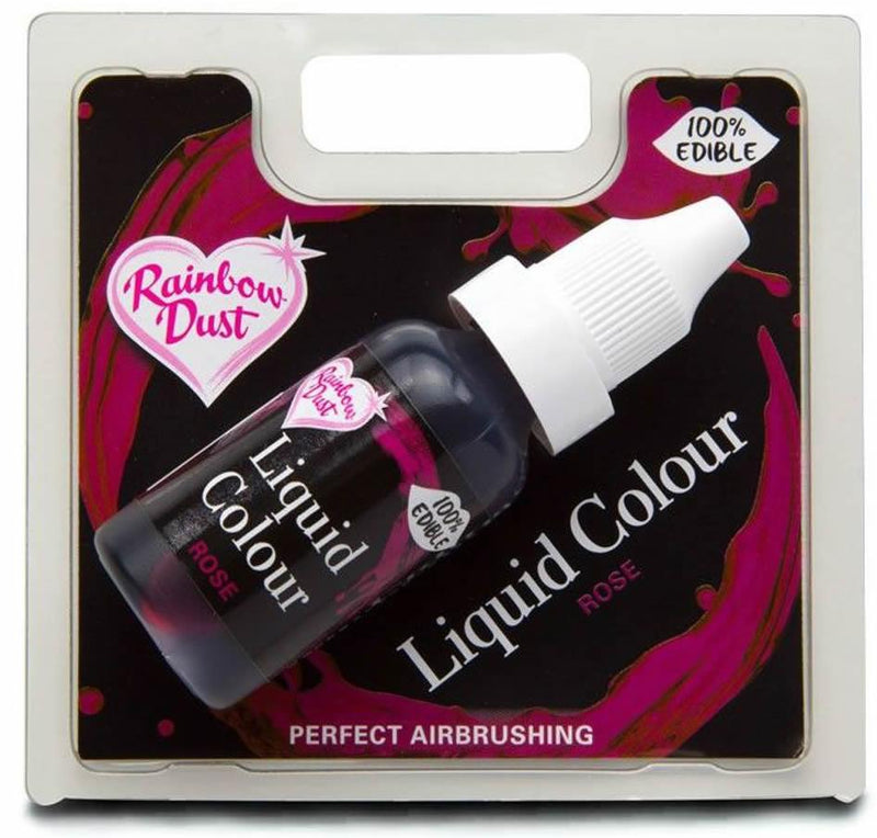 Rainbow Dust Lebensmittelfarbe Airbrush pink, rosa, 16ml - Tortendekoshop