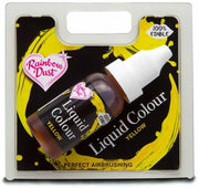 Rainbow Dust Lebensmittelfarbe Airbrush yellow, gelb, 16ml - Tortendekoshop