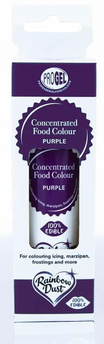 Rainbow Dust Lebensmittelfarbe ProGel Purple, violett, 25g - Tortendekoshop