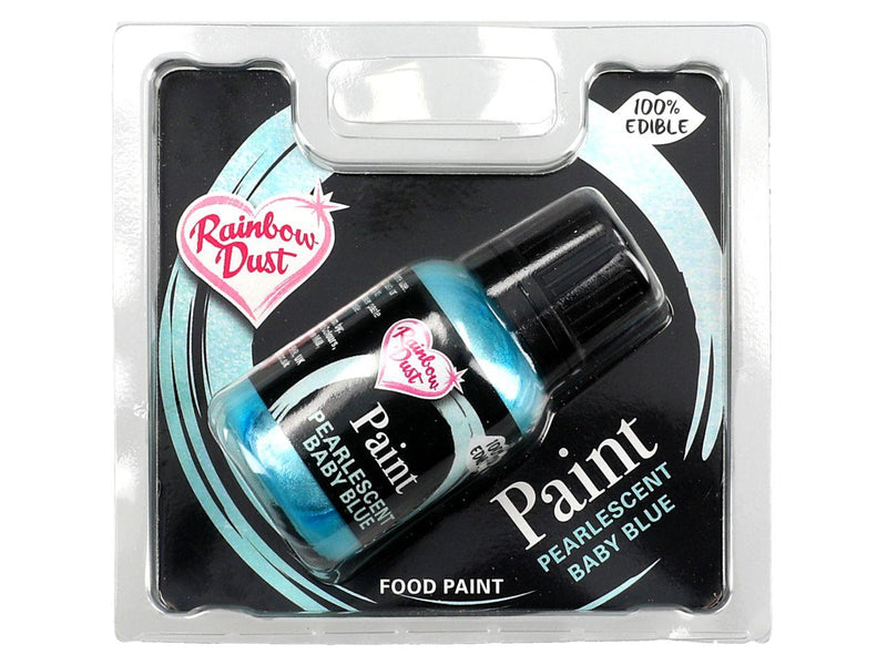 Rainbow Dust Metallic-Lebensmittelfarbe Perlmutt Baby Blue - Tortendekoshop